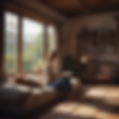 The Journey of Continuous Learning A young woman reading a book in a cozy environment