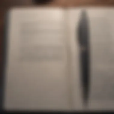 The Power of Reflection in Self-Improvement A close-up of a journal and pen for introspection