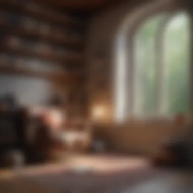 Sanctuary of Reading A cozy reading nook with a book and a cup of tea