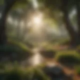 A serene landscape symbolizing tranquility and connection with nature