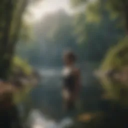 A serene landscape promoting mental clarity