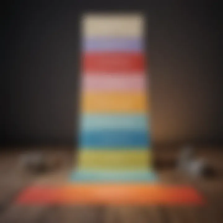 A growth chart depicting personal development