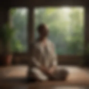 Meditation: Finding Inner Peace A person meditating in a quiet space