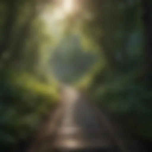 A serene landscape promoting relaxation
