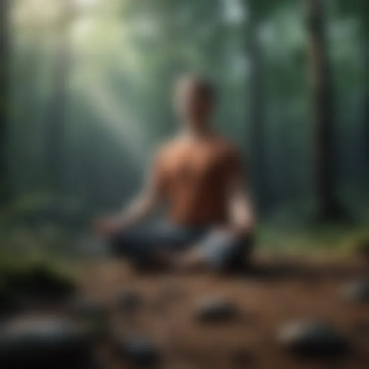 Person practicing mindfulness meditation