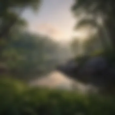 Finding Serenity in Nature for Restful Sleep Calm nature scene to inspire serenity and rest