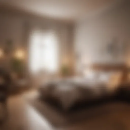 A serene bedroom environment promoting restful sleep