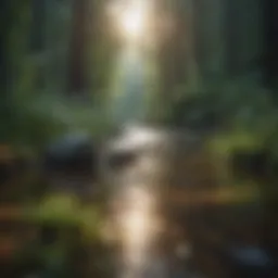 A serene landscape symbolizing tranquility and peace