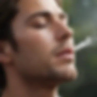 Harnessing the Power of Breath A close-up of a person practicing breathwork in a peaceful setting