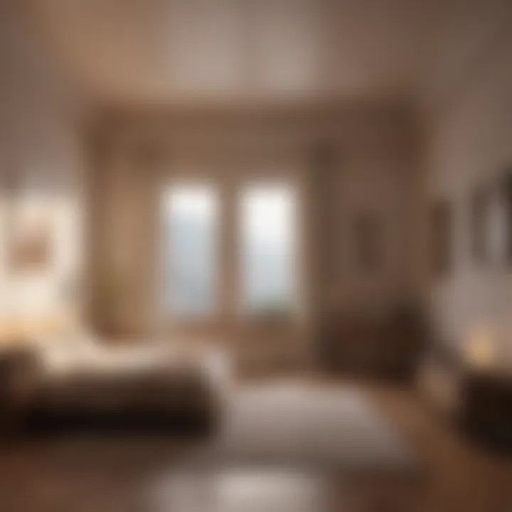A cozy space with soft lighting ideal for winding down