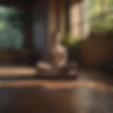 Peaceful meditation practice in a serene environment