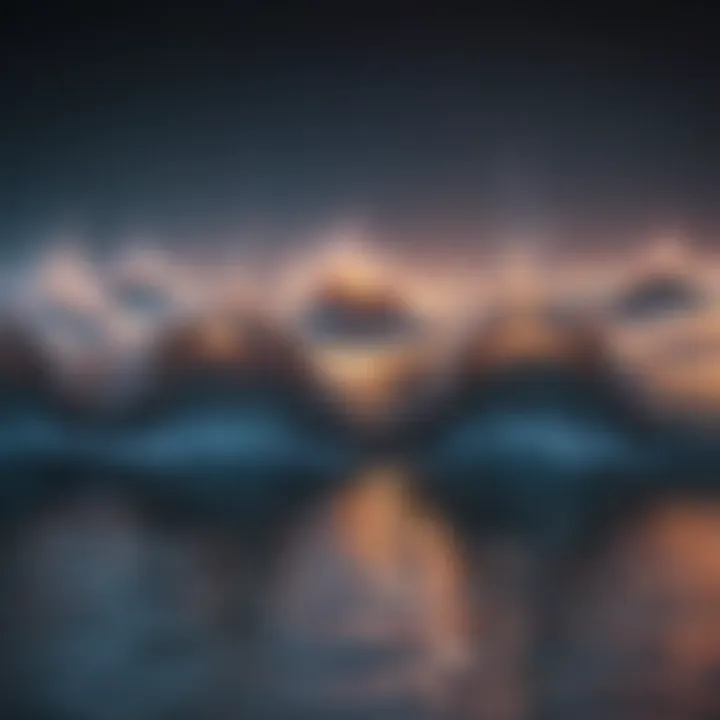 An abstract representation of sound waves intertwining with calming colors