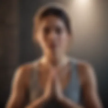 Mindfulness and Connection A meditative figure embodying mindfulness and connection to self