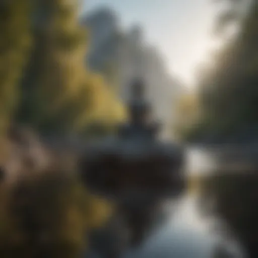 A serene landscape representing inner peace and authenticity