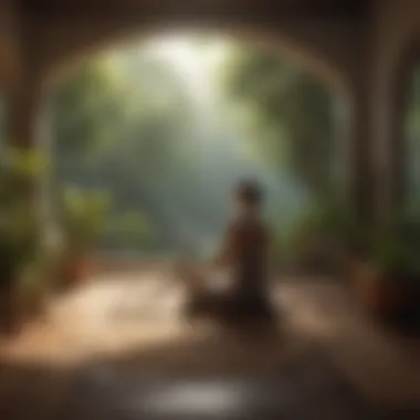 Cultivating Calmness A peaceful meditation space with calming elements