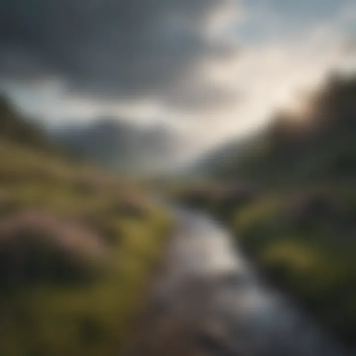 A serene landscape symbolizing hope and recovery