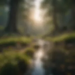 A serene landscape showcasing the beauty of nature's bounty