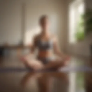 A person practicing yoga in a peaceful environment, demonstrating focus and tranquility