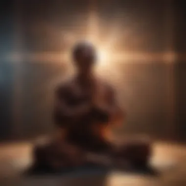 Spiritual Energy in Prayer An abstract representation of spiritual energy during prayer