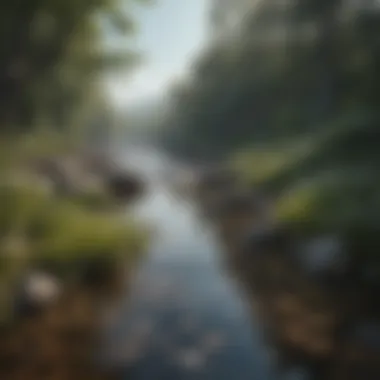 Tranquility in Nature A serene landscape with soft waves and tranquil colors