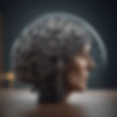A brain with gears turning, illustrating cognitive distortions