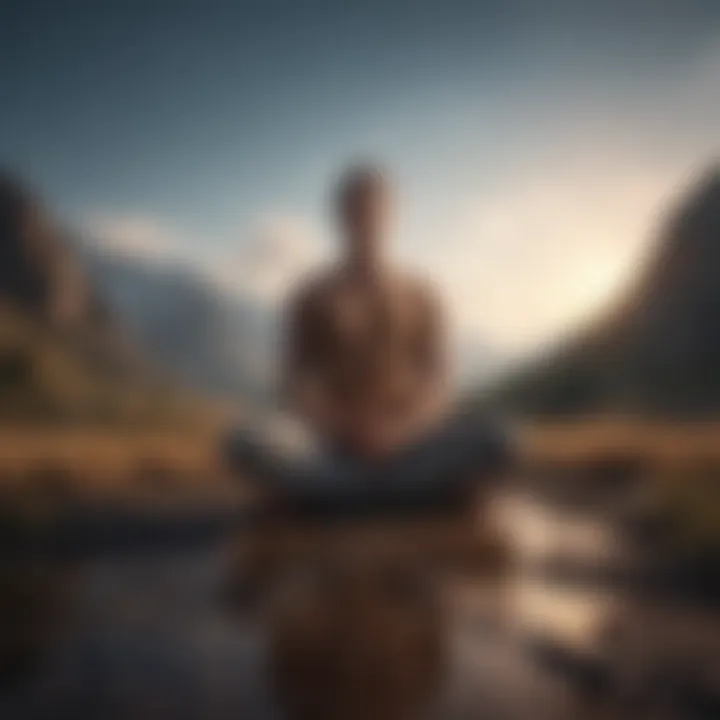 An individual meditating, symbolizing emotional resilience