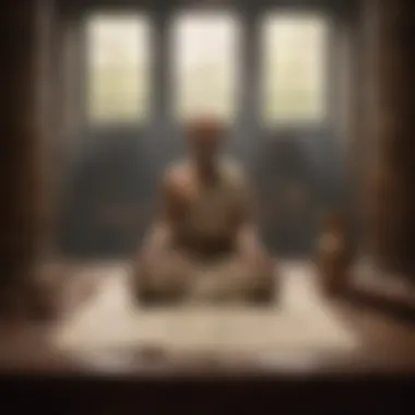 Meditation Across Cultures Ancient scrolls depicting meditation practices in various cultures
