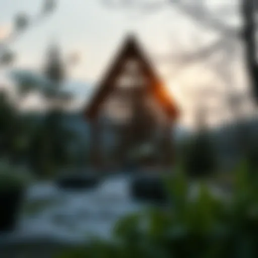 A tranquil outdoor meditation space surrounded by nature