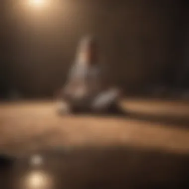 A close-up of a meditation session showcasing focus and awareness