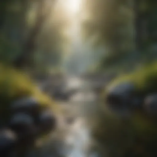 A serene landscape illustrating tranquility and mindfulness
