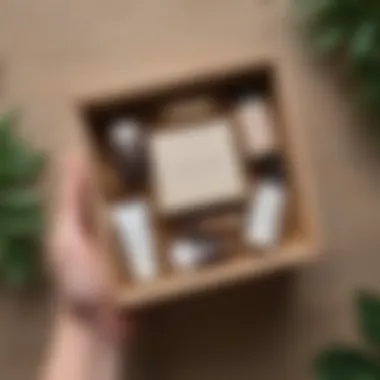 Self-Care Gift Box A beautifully arranged gift box filled with self-care items