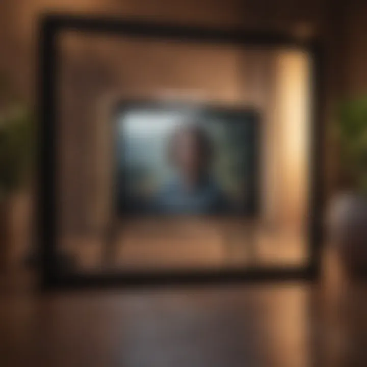 A digital screen displaying a personalized video message
