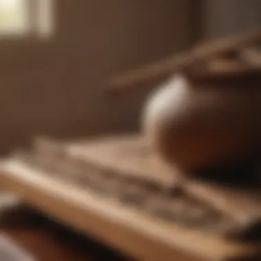 The Harmony of Traditional Zen Instruments Close-up of a traditional zen instrument