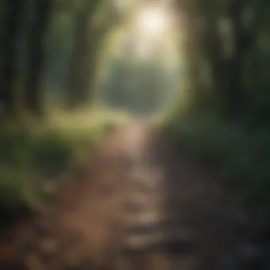 Navigating the Path of Vulnerability A serene landscape symbolizing vulnerability