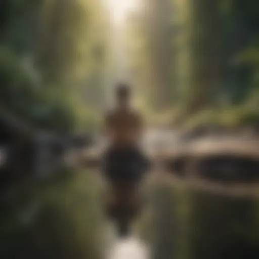 A serene landscape promoting calmness