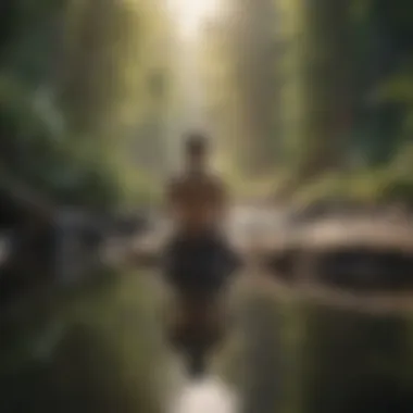 Embracing Tranquility A serene landscape promoting calmness