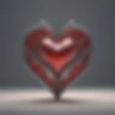 A heart-shaped symbol representing self-acceptance