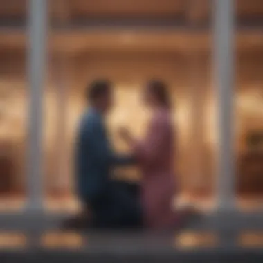 A supportive gesture between partners, showcasing connection and reassurance.