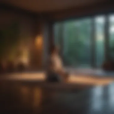 The Power of Mindfulness A quiet meditation space with soft lighting