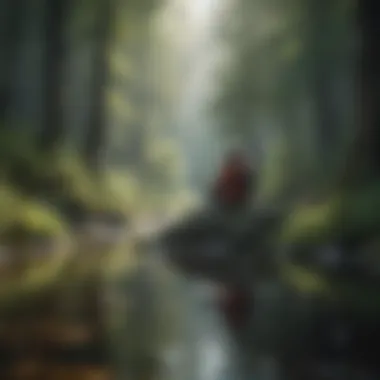 Finding Calm in Nature A serene landscape reflecting tranquility