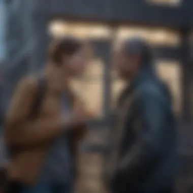Two friends sharing a supportive conversation