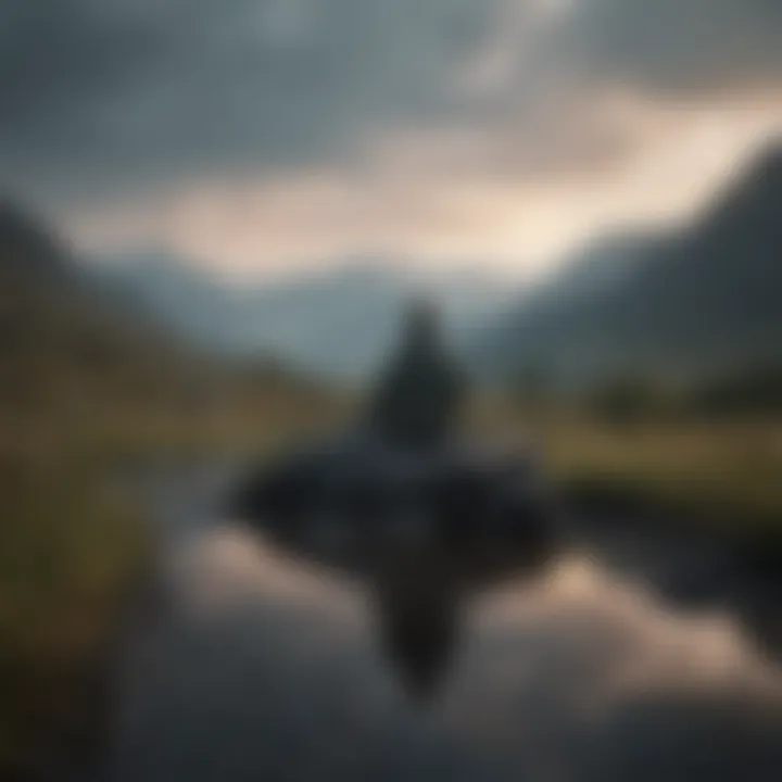 A serene landscape reflecting the emotional nuances of sadness.