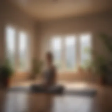 Creating Calm: The Role of Meditation in Anxiety Management A calm meditation space with soft lighting
