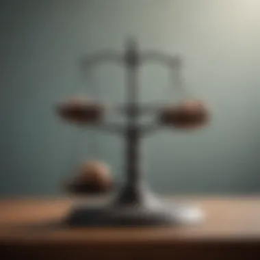 Balancing Coping Mechanisms A balanced scale signifying the importance of coping mechanisms.