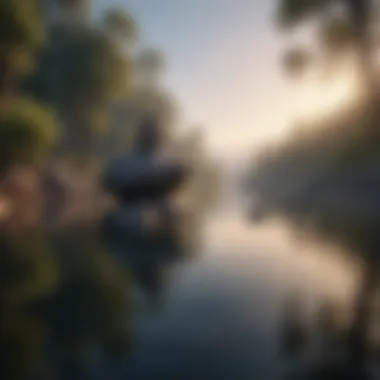 Serenity in Emotion A serene landscape symbolizing emotional balance