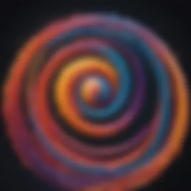 The Nature of Anxiety Abstract representation of anxiety with swirling colors