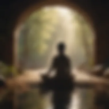 Meditation for Inner Peace A person meditating in a tranquil setting