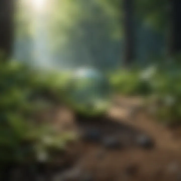 Calming nature scene promoting relaxation and peace