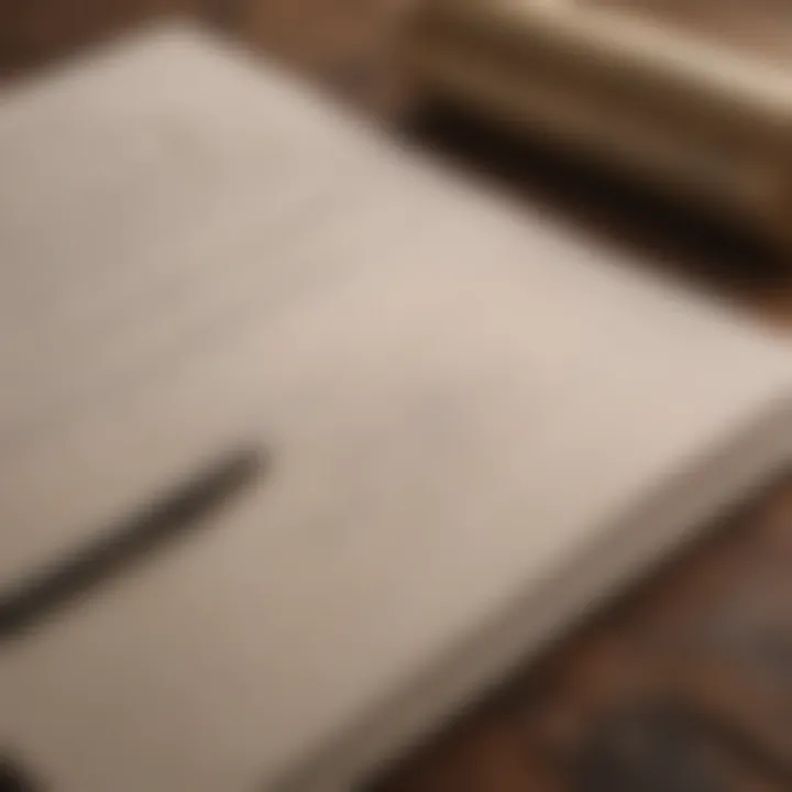 A close-up of a journal and a pen, encouraging written reflection as a method for processing sadness.