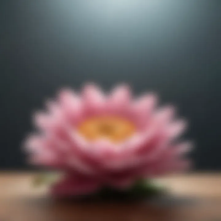 A blossoming flower representing personal growth and resilience